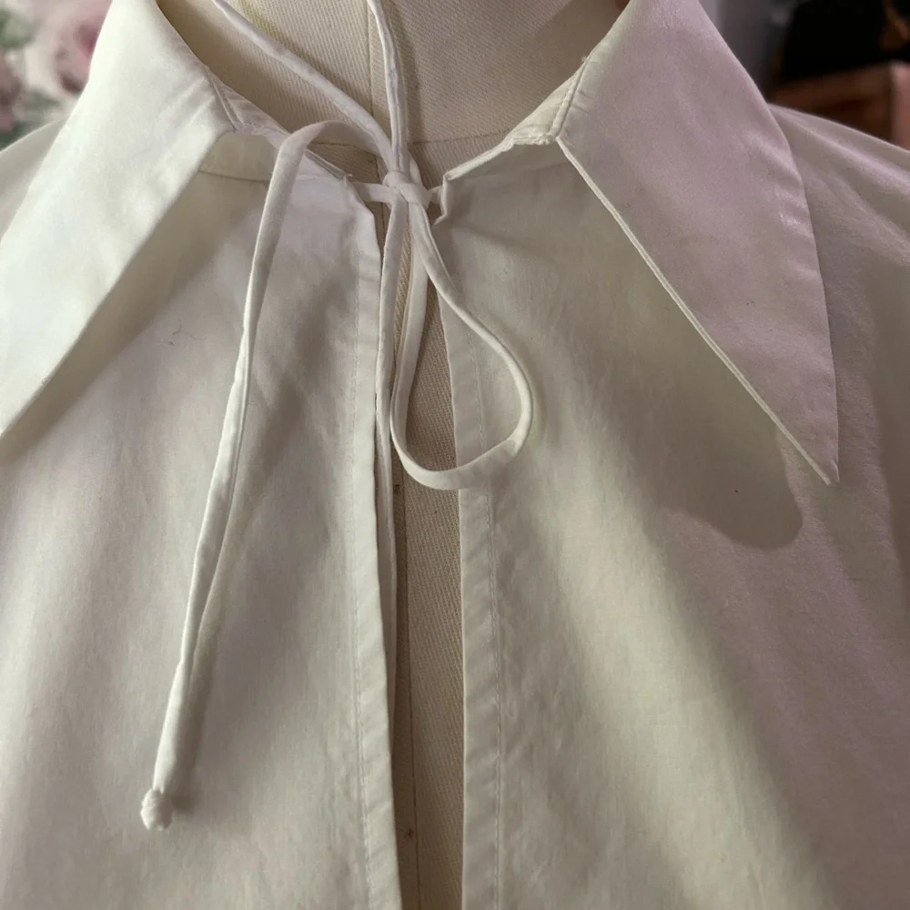 White long sleeves Zara shirt! Size M - Picture 12 of 12